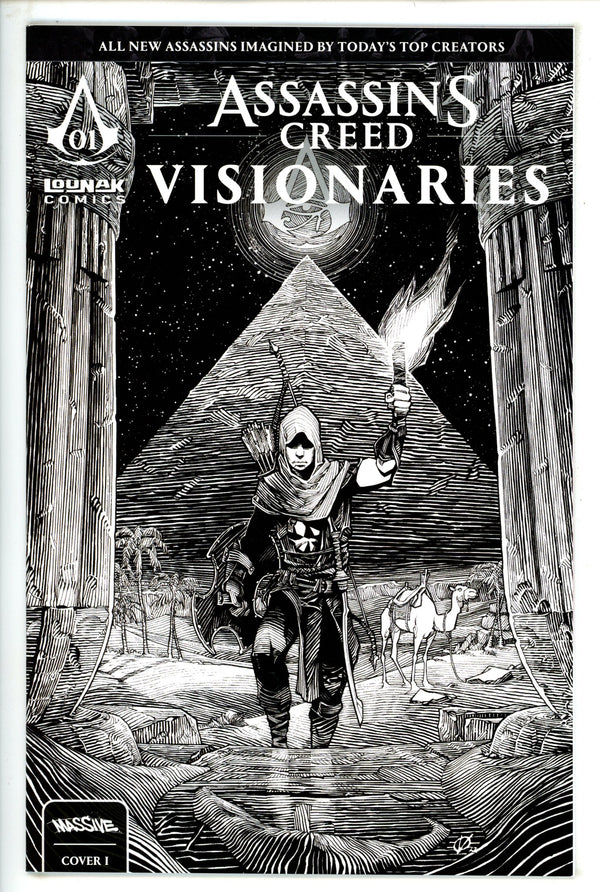 Assassin's Creed: Visionaries 1 VF/NM (9.0) (2023) Vatine B&W Incentive Variant