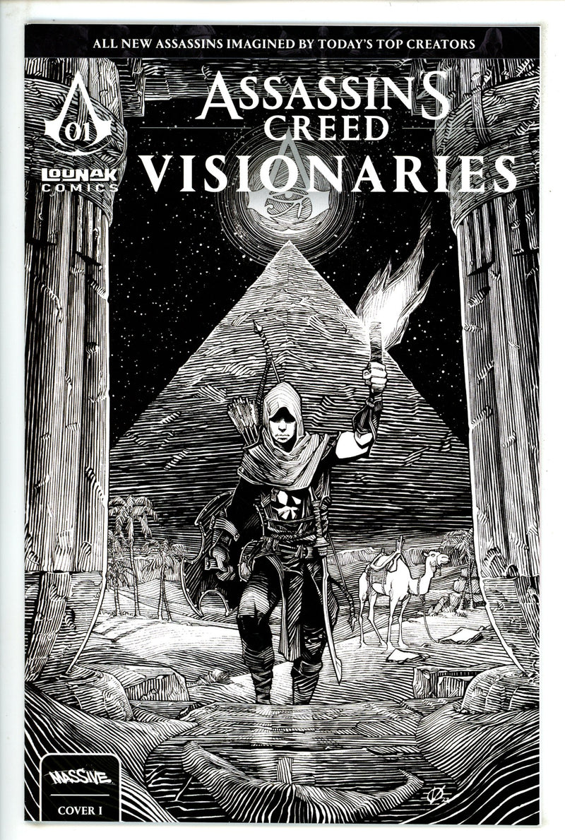 Assassin's Creed: Visionaries 1 VF/NM (9.0) (2023) Vatine B&W Incentive Variant 