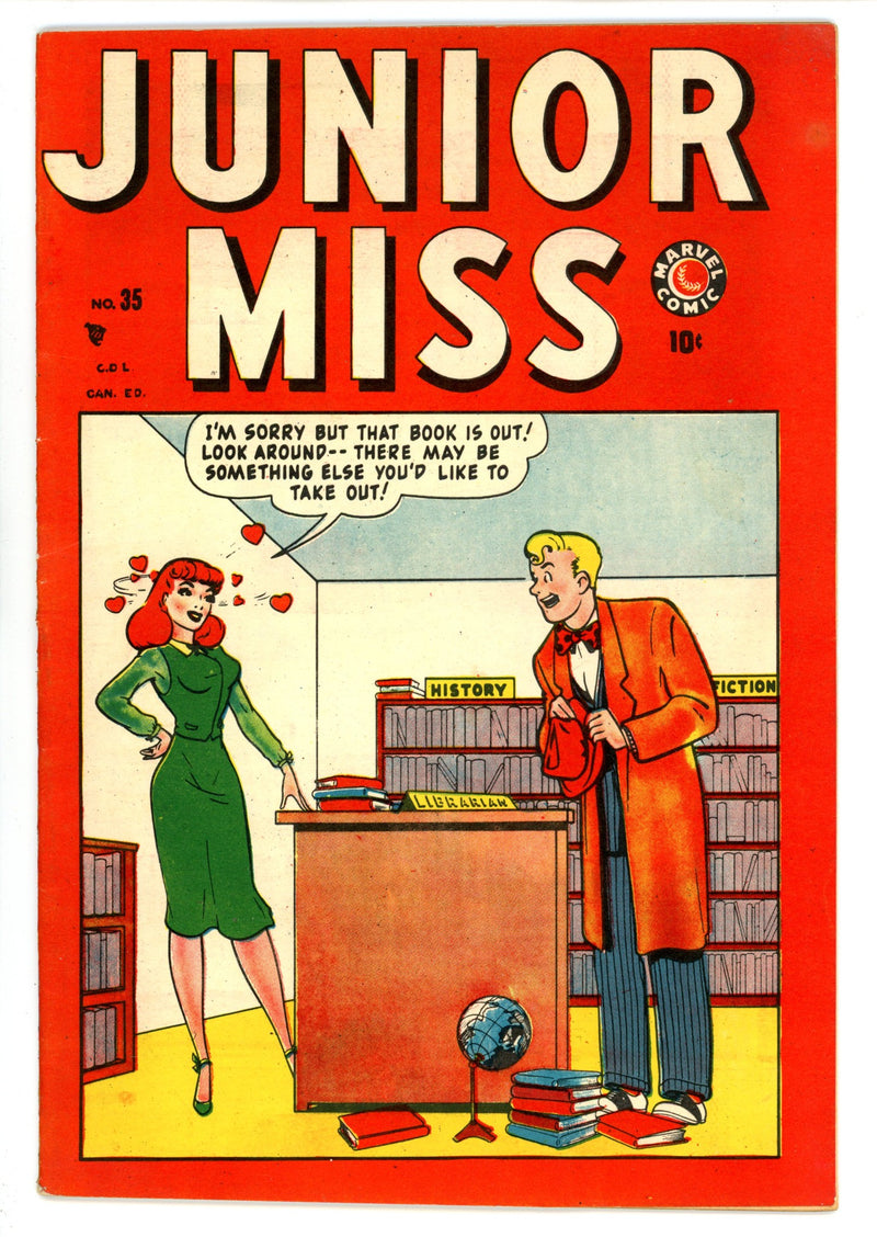 Junior Miss 35 (34) FN/VF (7.0) (1949) Canadian Edition 