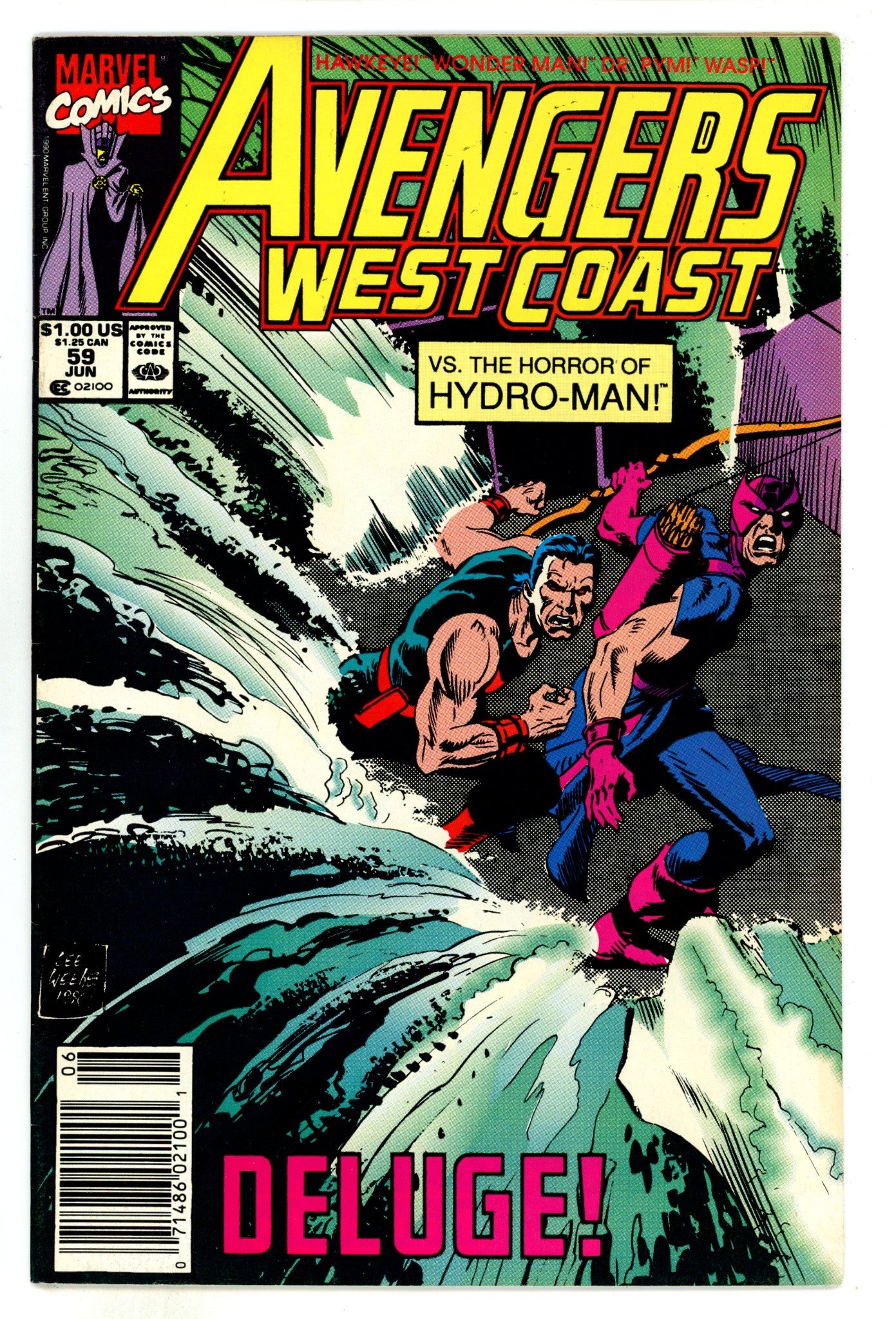 Avengers West Coast Vol 2 59  High Grade  (1990)  Newsstand  