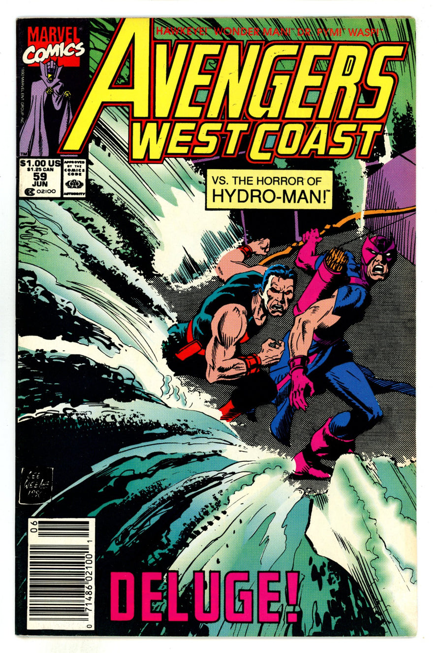 Avengers West Coast Vol 2 59  High Grade  (1990)  Newsstand  