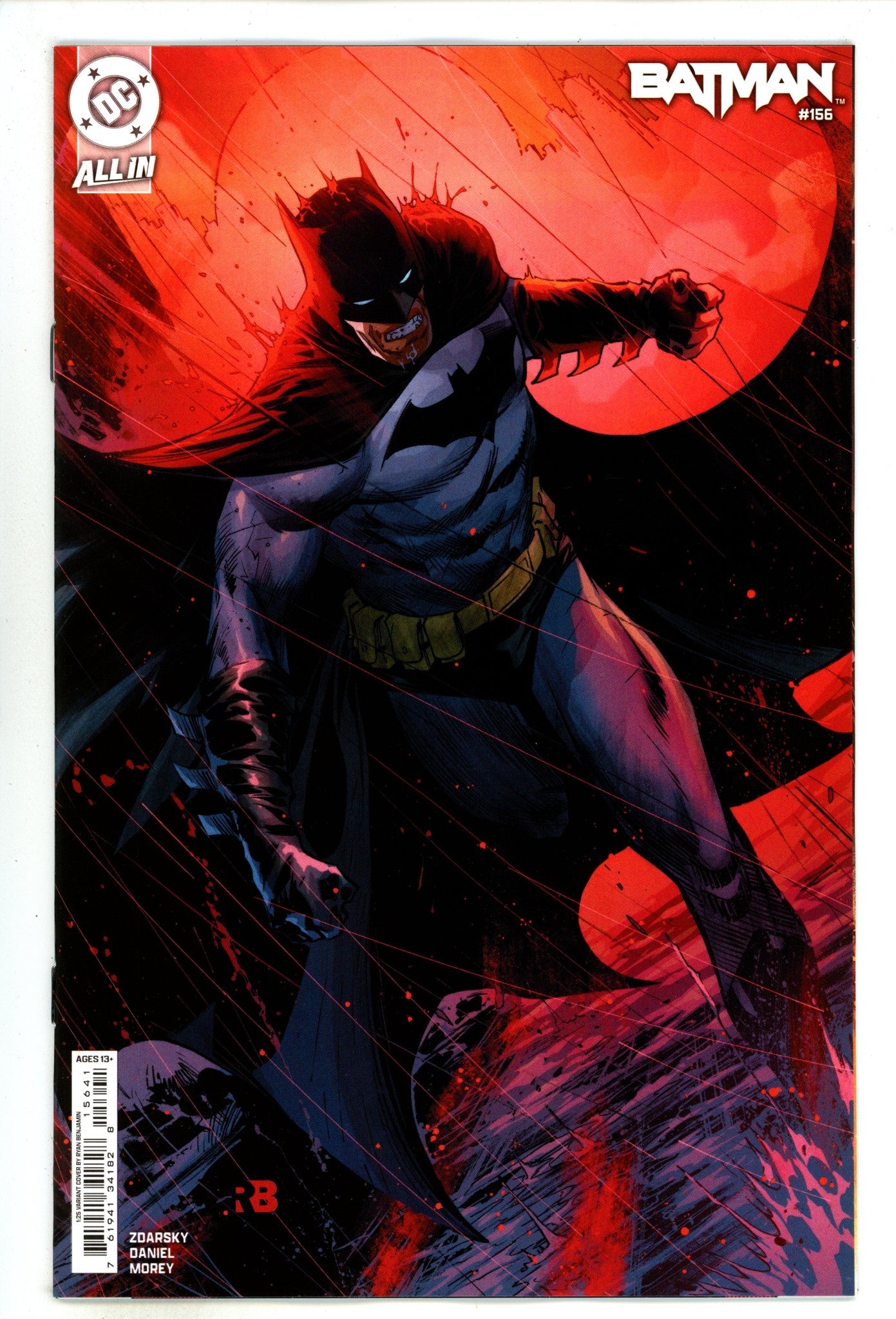 Batman Vol 3 156 Benjamin  Incentive Variant NM+  (2024)