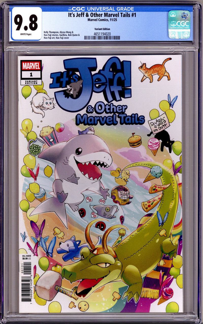 It's Jeff & Other Marvel Tails 1 CGC 9.8 (NM/M) (2025) Fuji Variant 
