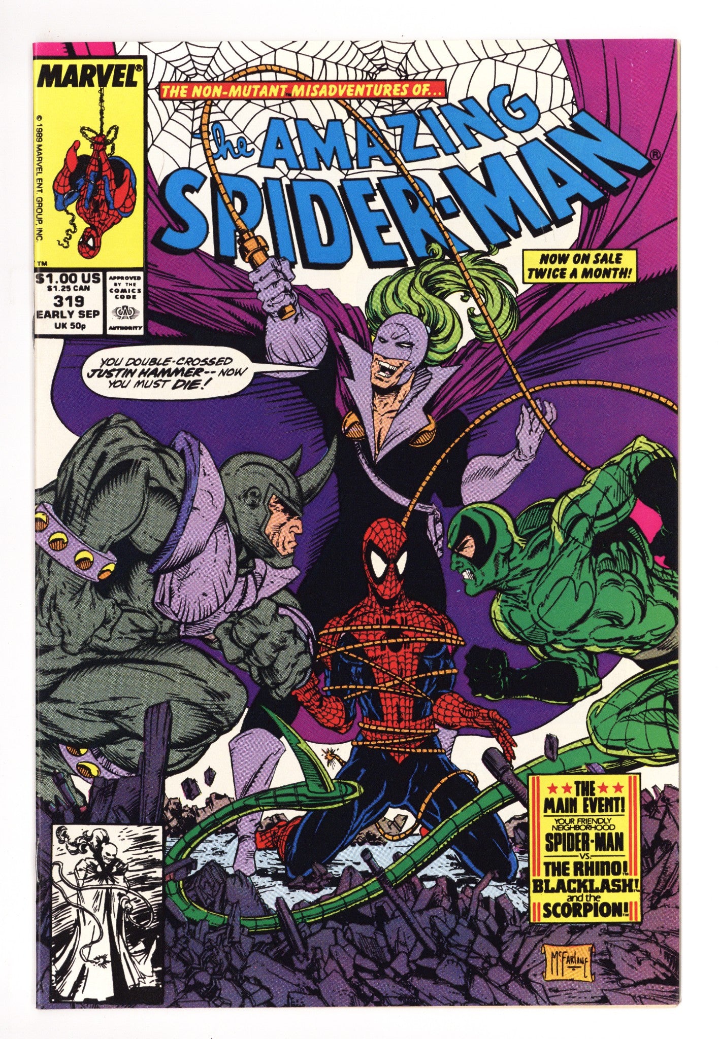 The Amazing Spider-Man Vol 1 319 NM- (9.2) (1989) 