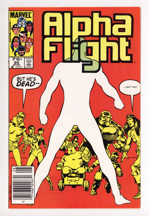 Alpha Flight Vol 1 25 NM- (9.2) (1985) Canadian Price Variant 