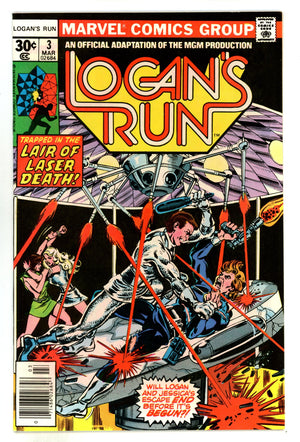 Logan's Run Vol 1 3 NM- (9.2) (1977) 