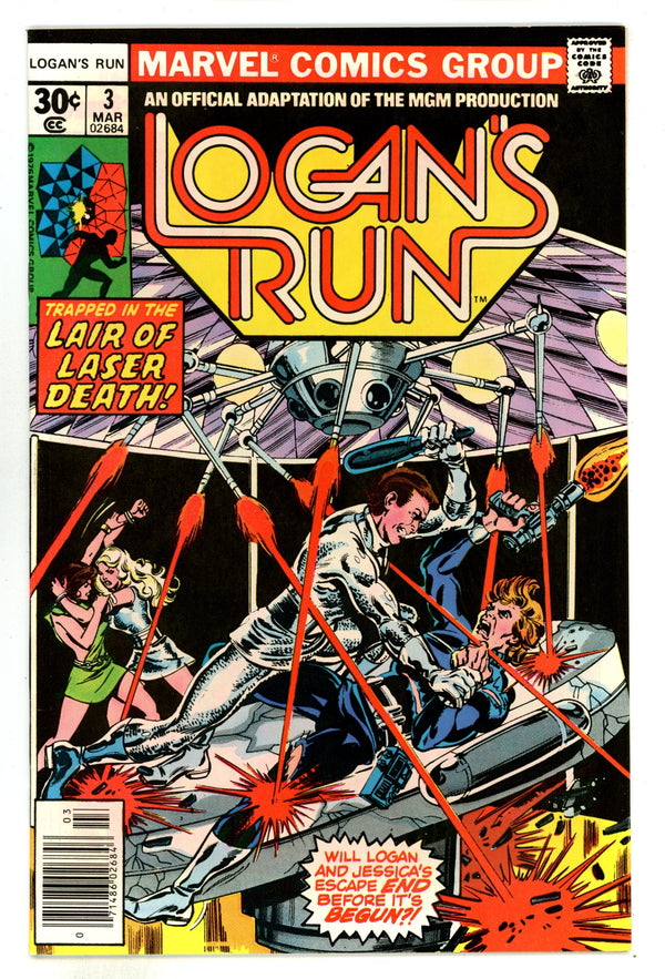Logan's Run Vol 1 3 NM- (9.2) (1977)