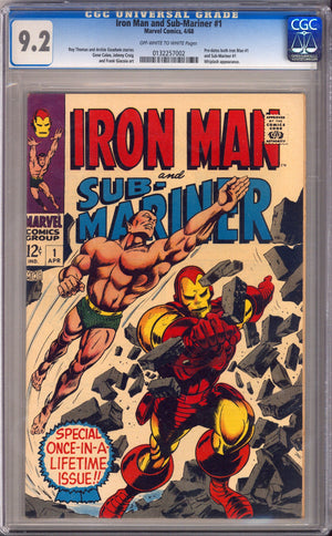 Iron Man & Sub-Mariner 1 CGC 9.2 (NM-) (1968) 