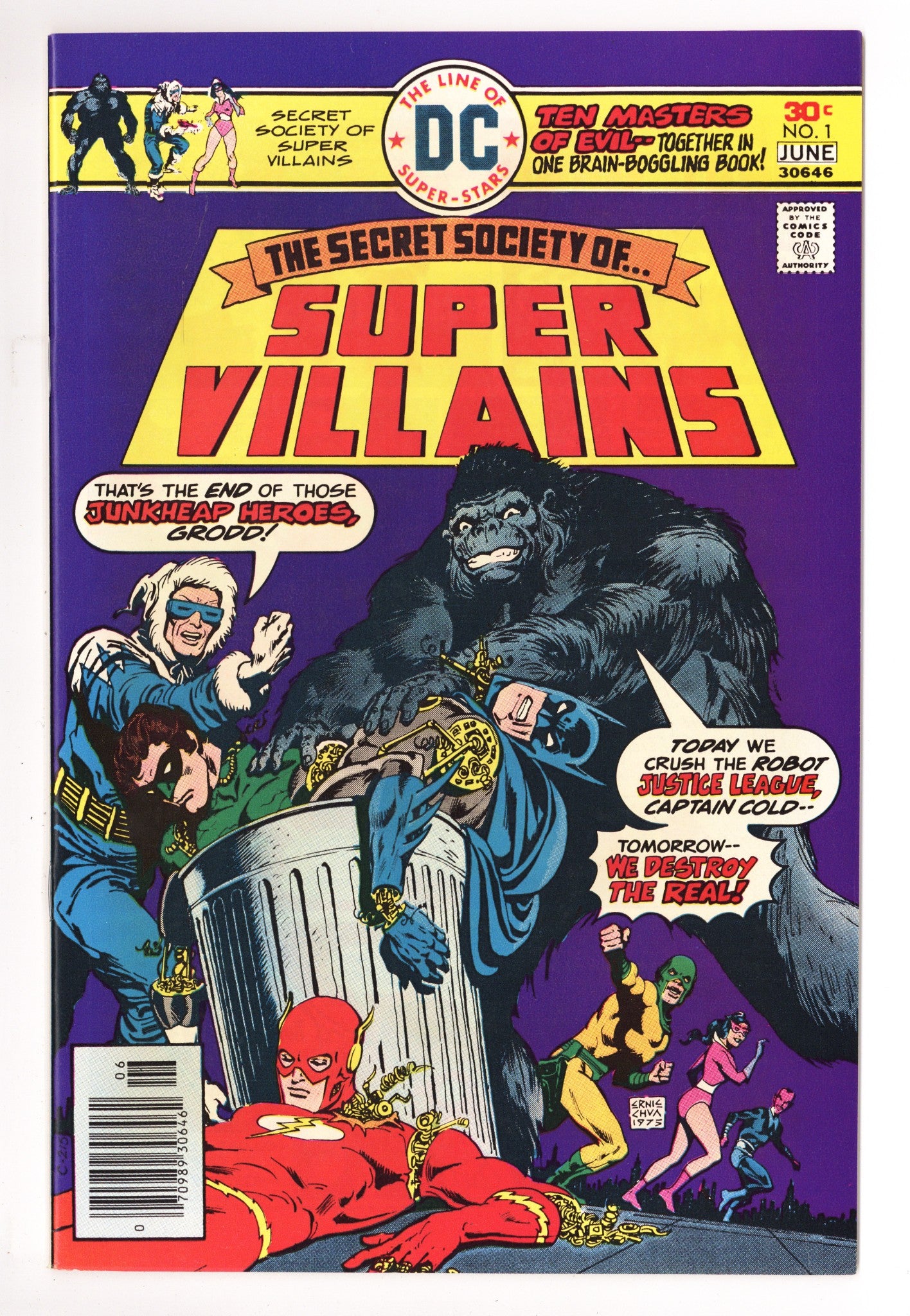 Secret Society of Super-Villains 1 VF/NM (9.0) (1976) 