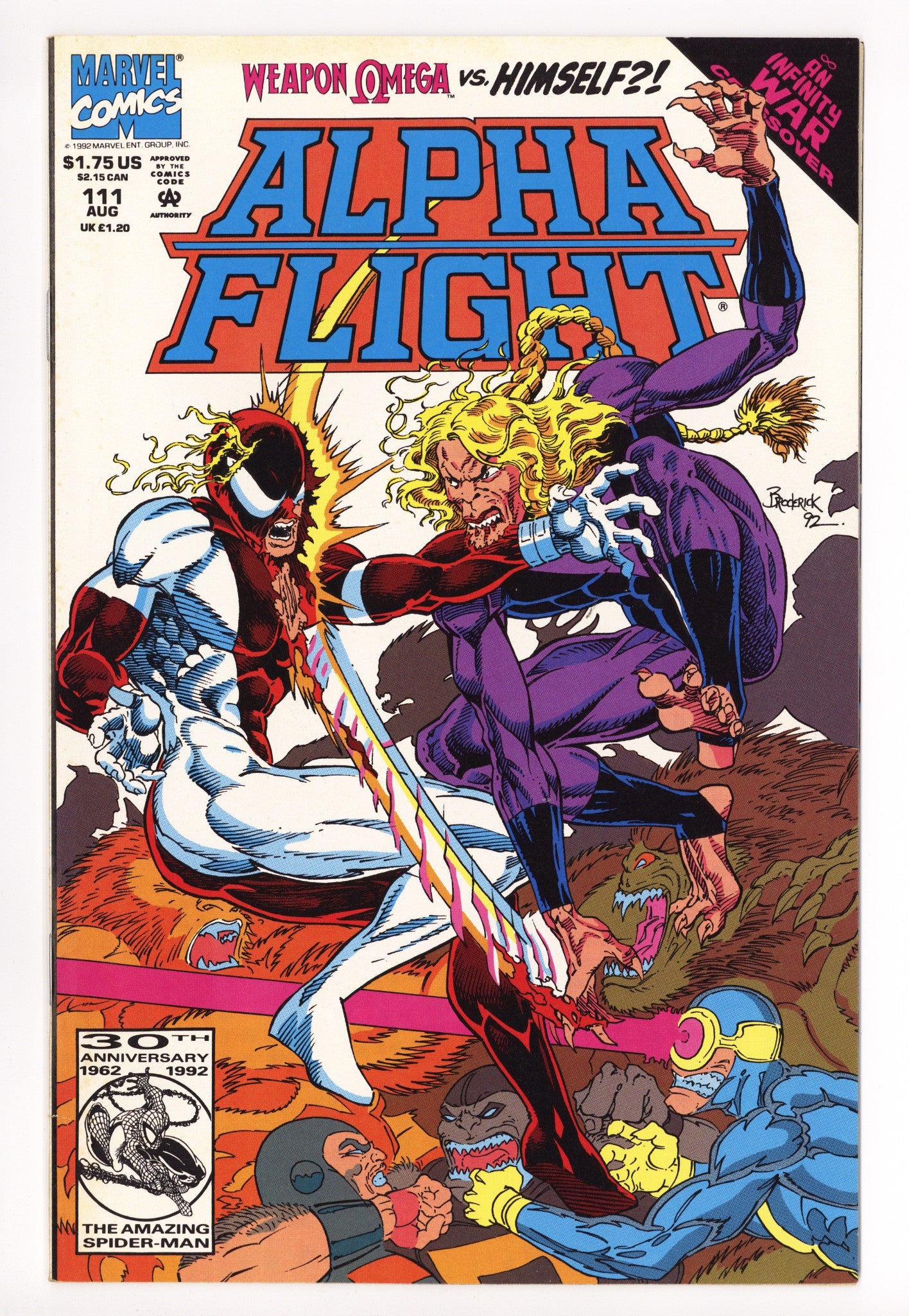 Alpha Flight Vol 1 111 Mid Grade (1992) 