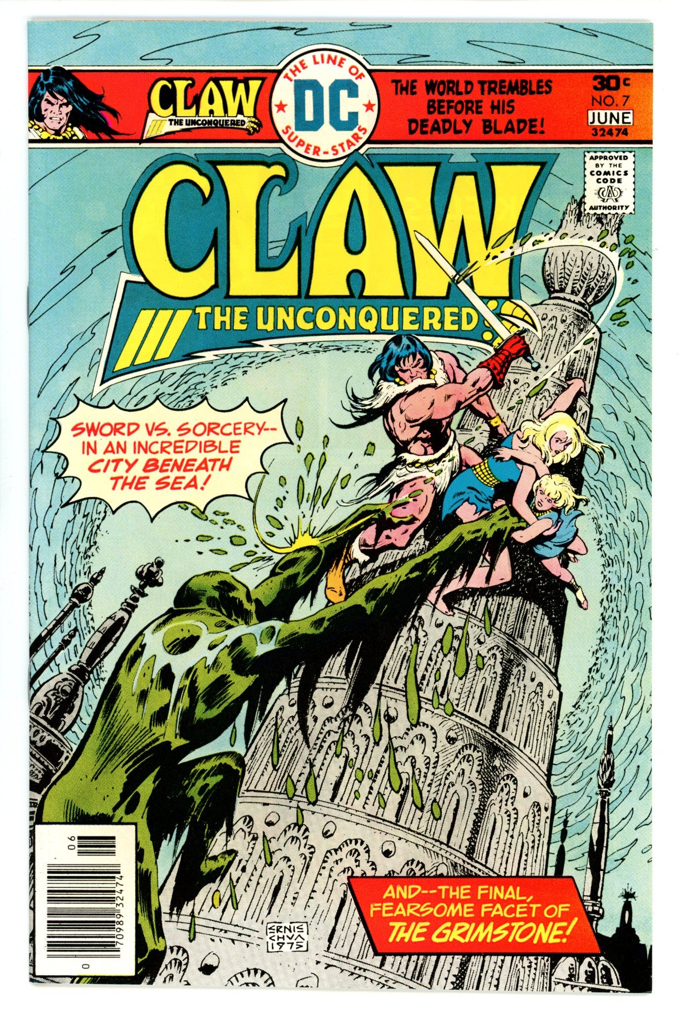 Claw the Unconquered Vol 1 7 NM- (9.2) (1976) 