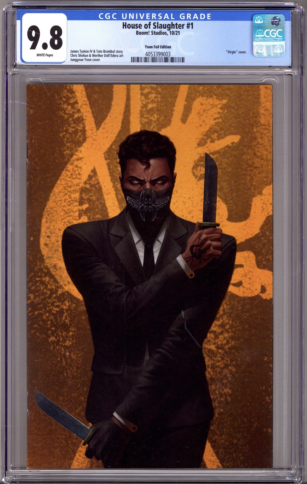House of Slaughter 1 CGC 9.8 (NM/M) (2021) Yoon Foil Virgin Exclusive Variant 