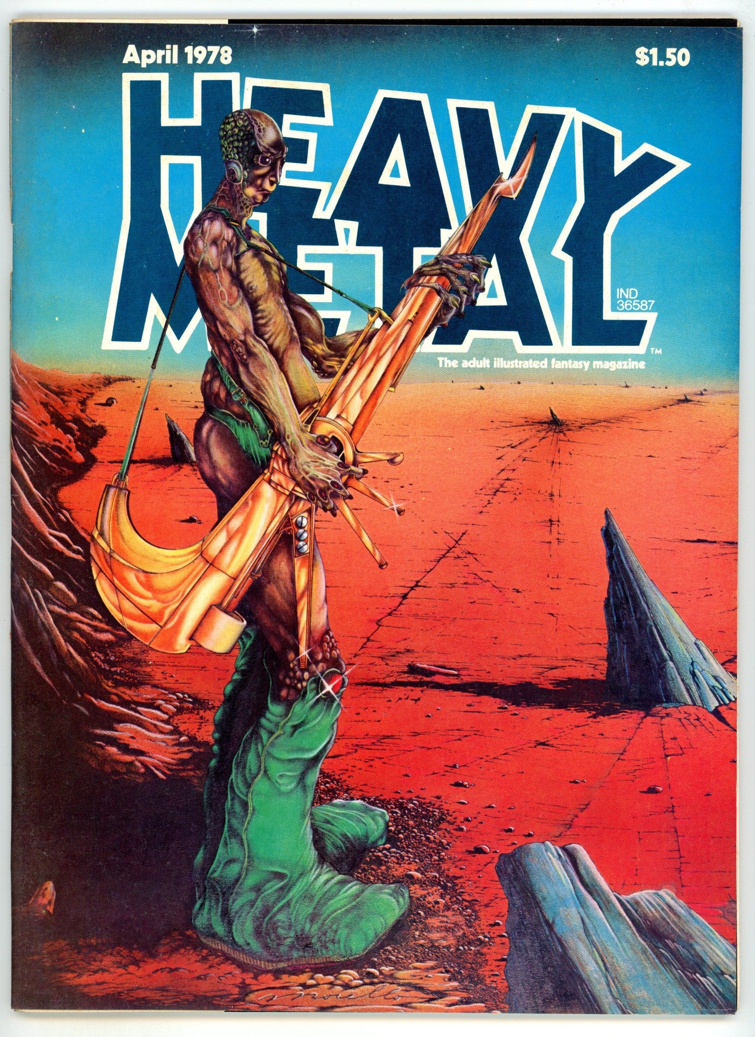 Heavy Metal Magazine Vol 1 13  Mid Grade  (1978)  
