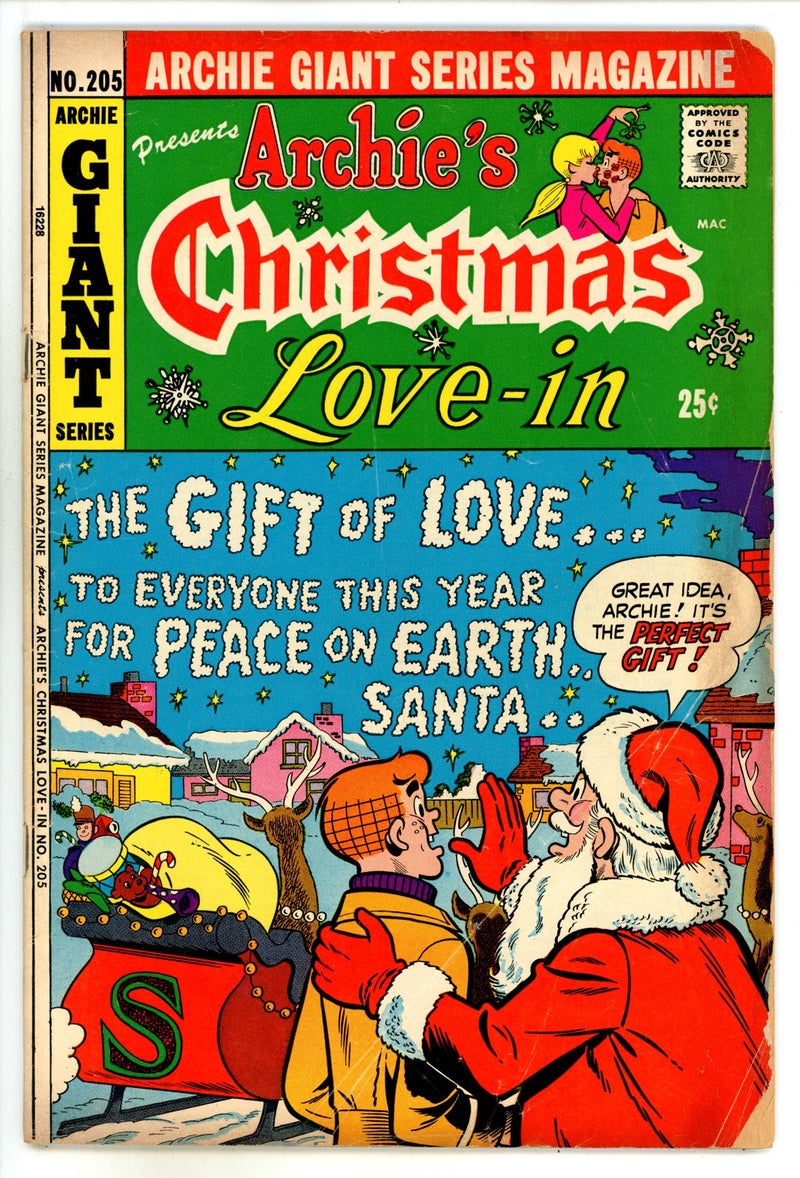 Archie Giant Series Magazine 205 Low Grade (1973) 