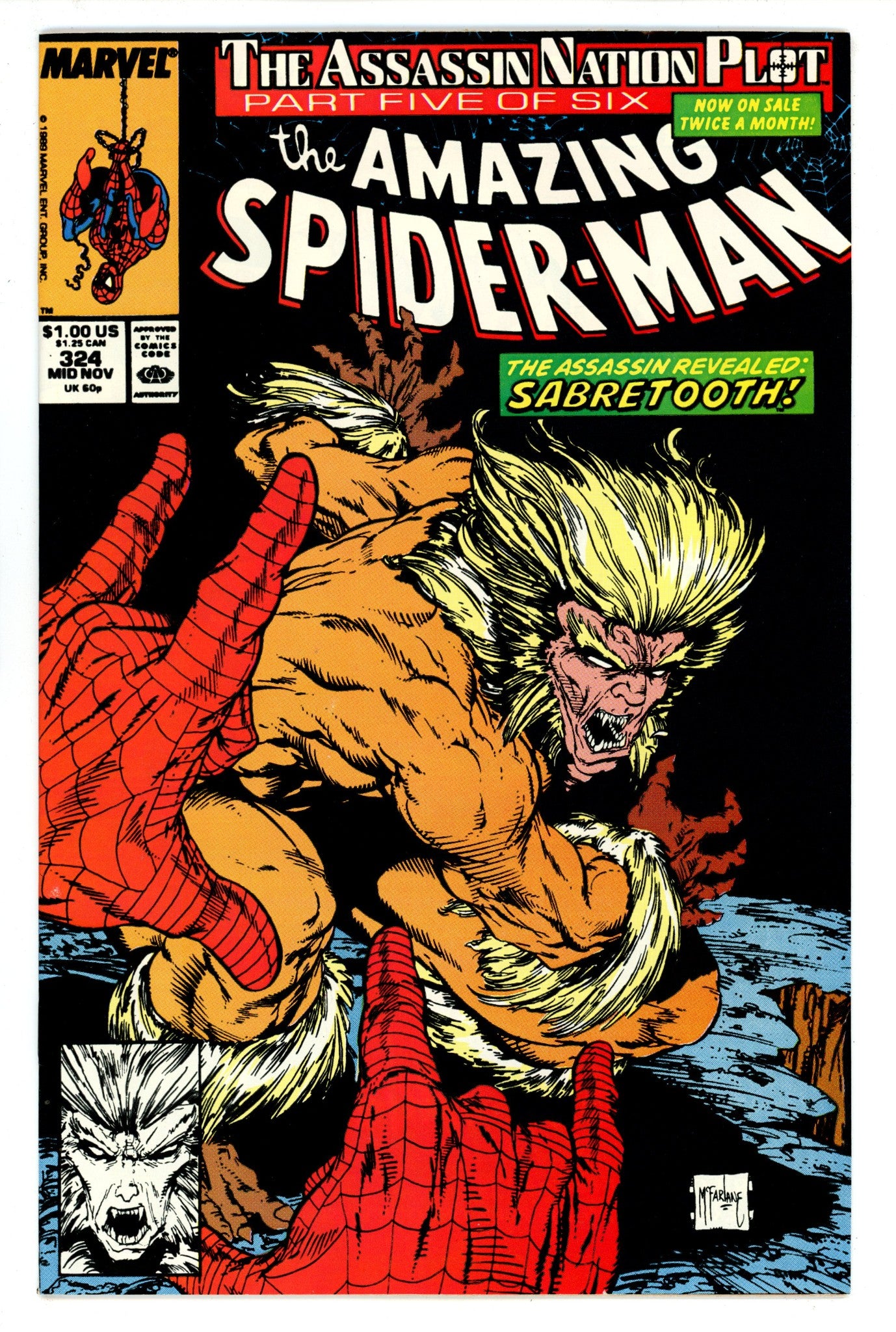 The Amazing Spider-Man Vol 1 324 VF+ (8.5) (1989) 