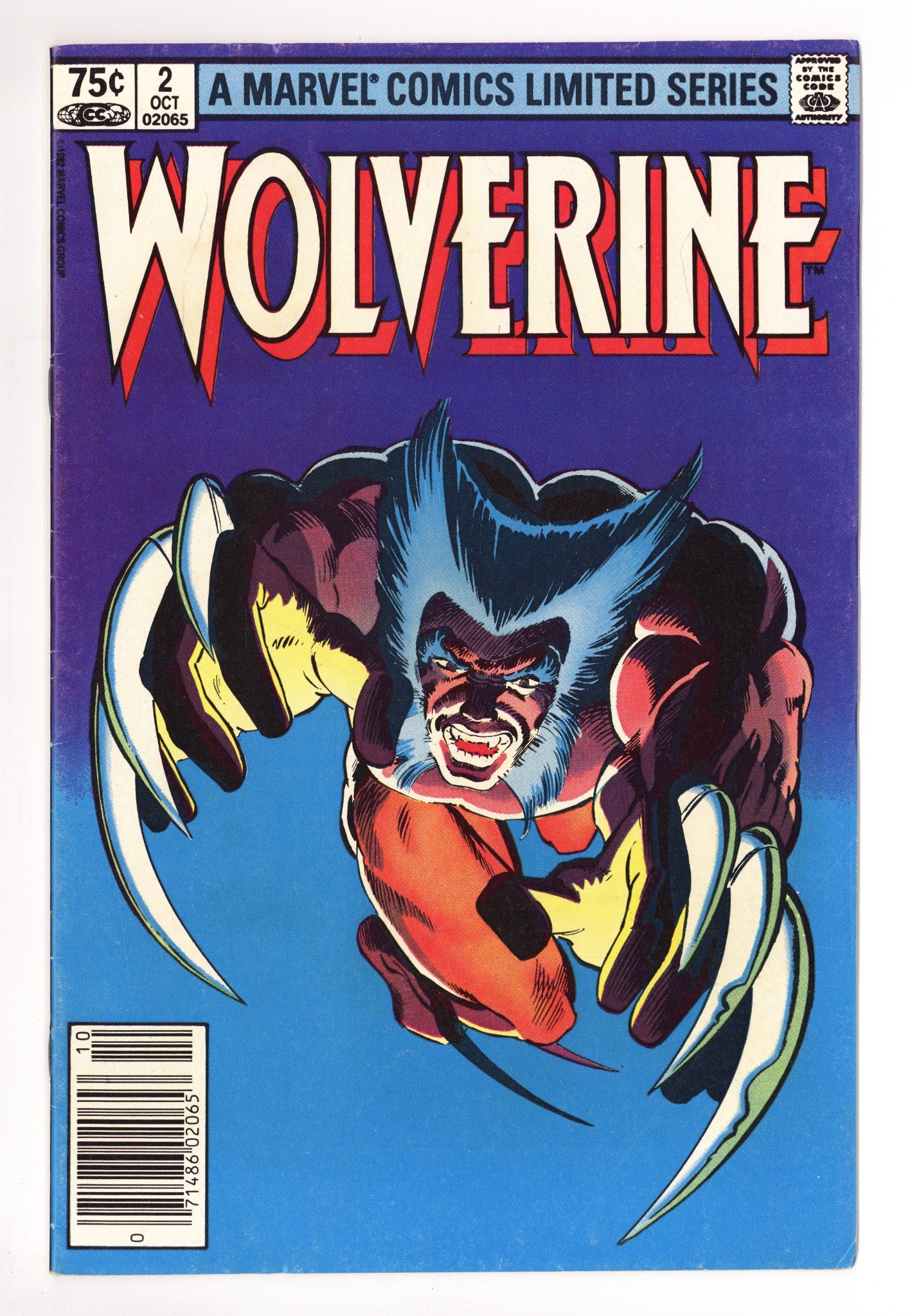 Wolverine Vol 1 2 VG/FN (5.0) (1982) Canadian Price Variant 