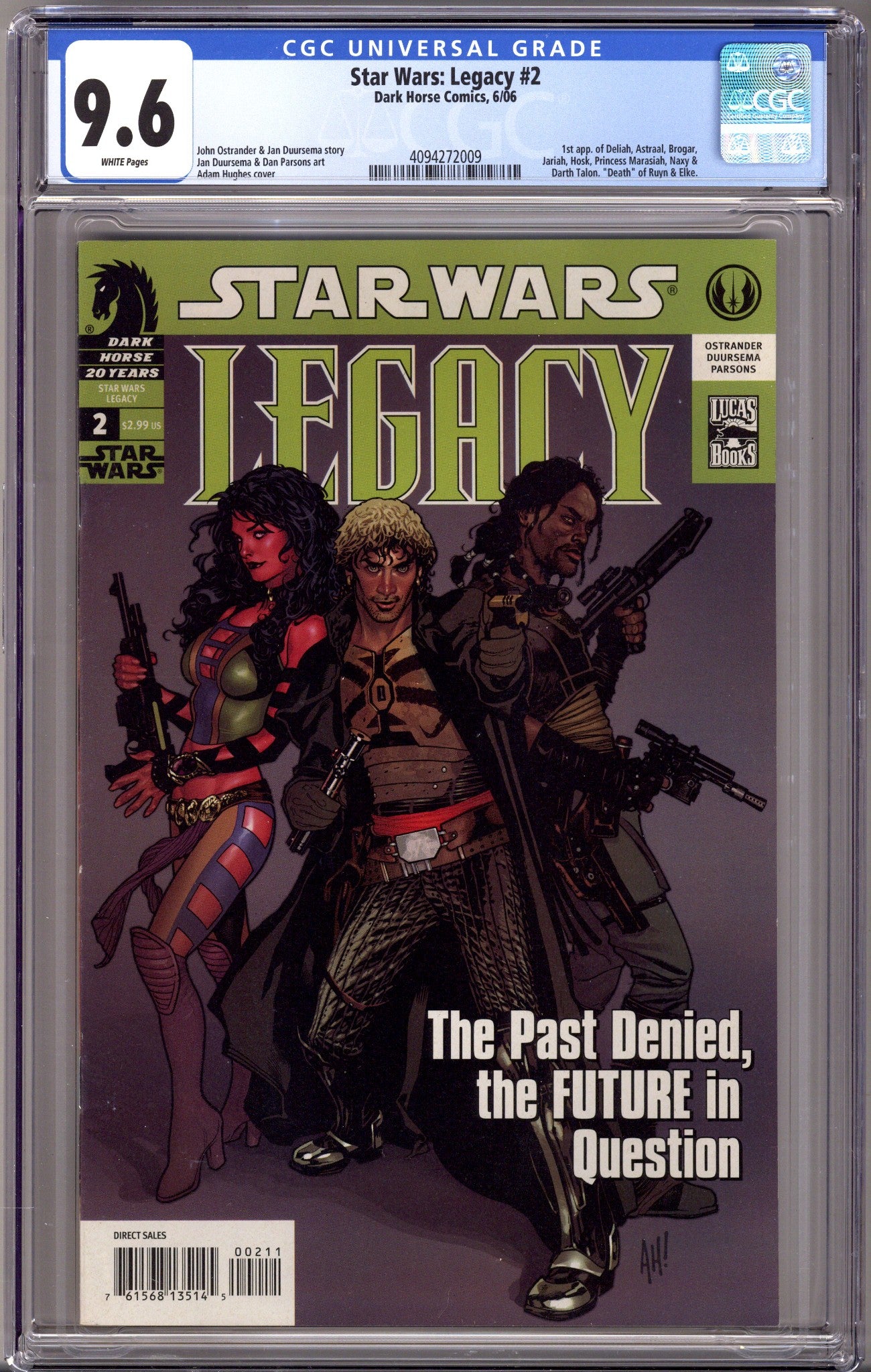 Star Wars: Legacy Vol 1 2 CGC 9.6 (NM+) (2006) 