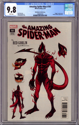 Amazing Spider-Man Vol 4 797 CGC 9.8 (NM/M) (2018) McGuinness Design Variant