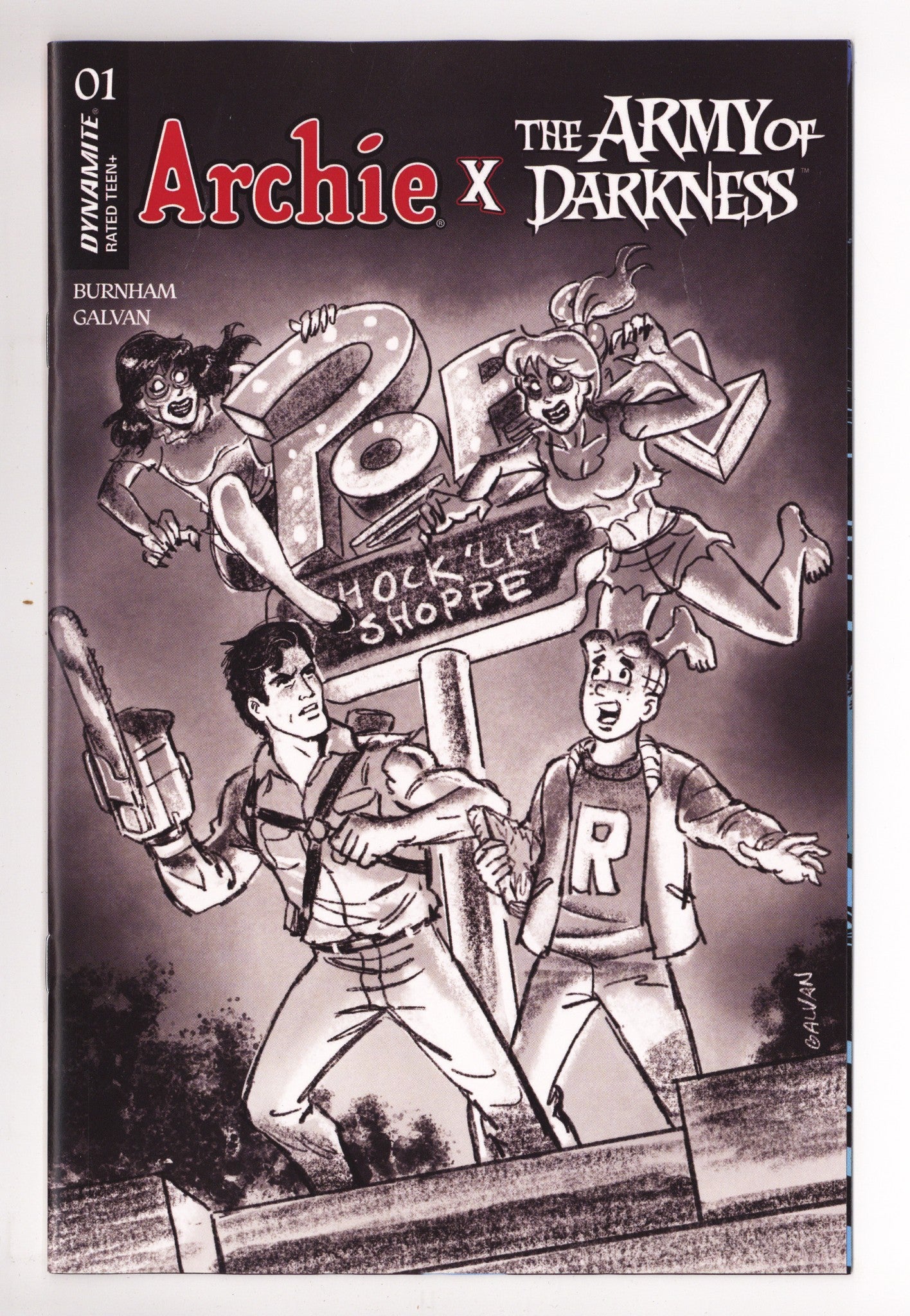 Archie X Army Of Darkness 1 Galvan B&W Incentive (2026)