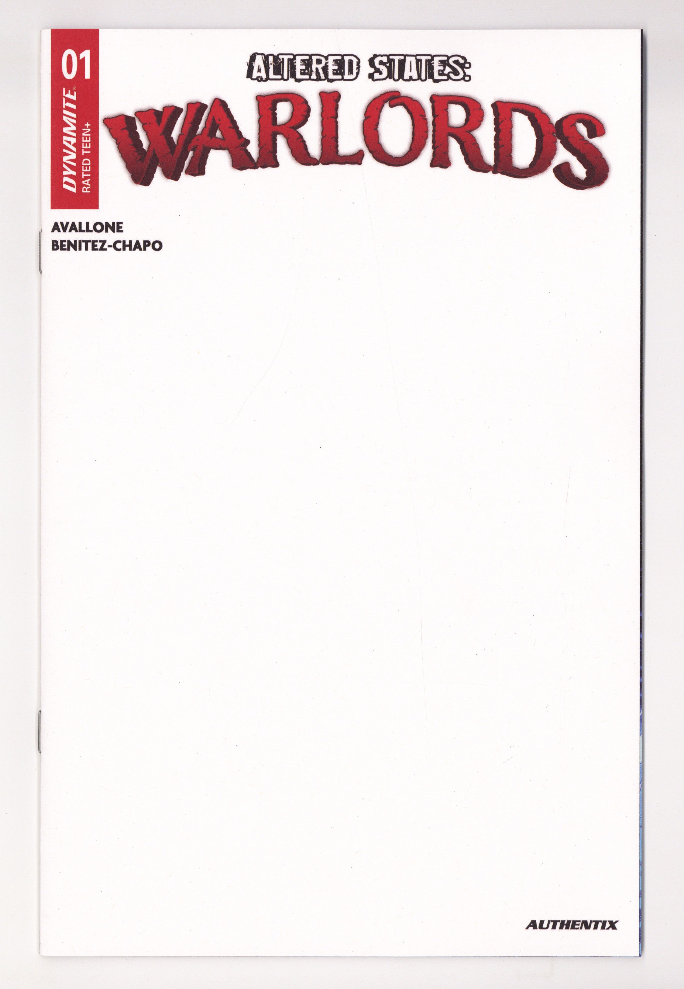 Altered States Warlords 1 Blank Variant (2026)