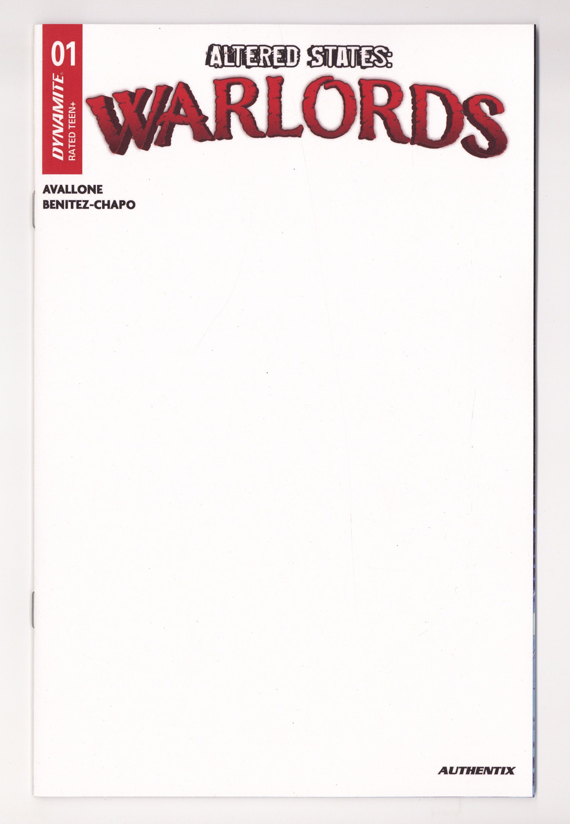Altered States Warlords 1 Blank Variant (2026)