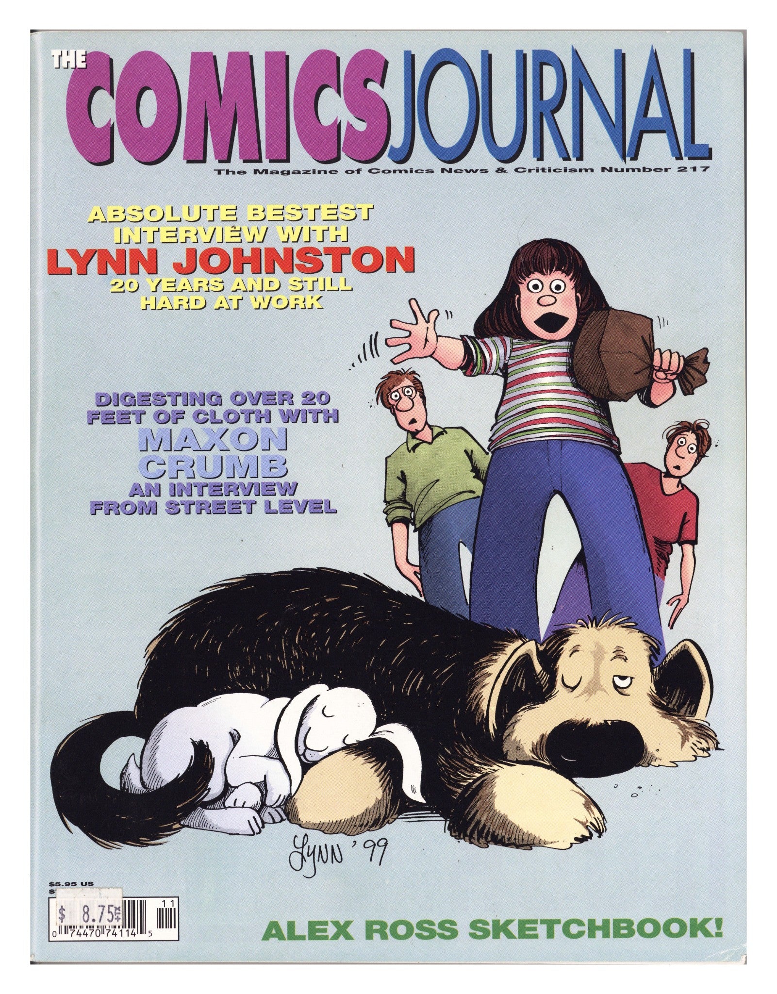 The Comics Journal 217 Mid Grade (1999) 