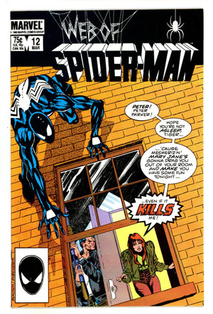 Web of Spider-Man Vol 1 12 NM- (9.2) (1986)