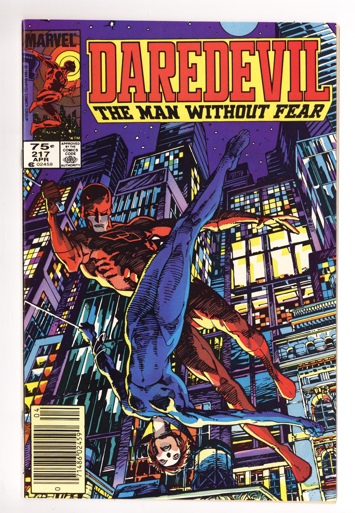 Daredevil Vol 1 217 Mid Grade (1985) Canadian Price Variant 