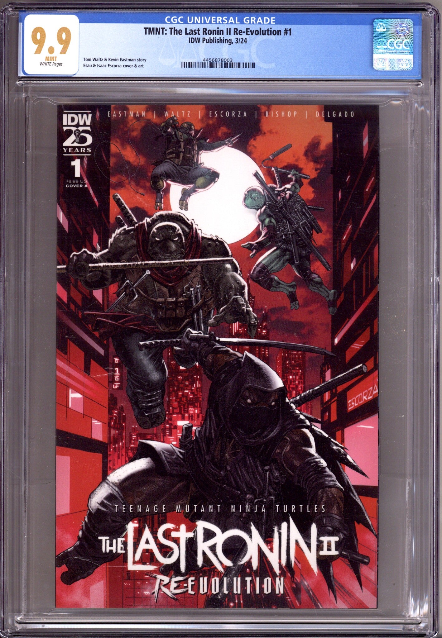 Teenage Mutant Ninja Turtles: The Last Ronin II: Re-Evolution   1 CGC 9.9 (MINT)   (2024)        