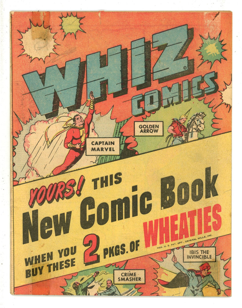 Whiz Comics Wheaties Miniature Edition [nn] VG/FN (5.0) (1947) 