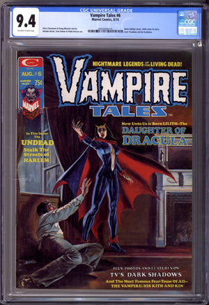 Vampire Tales 6 CGC 9.4 (NM) (1974)