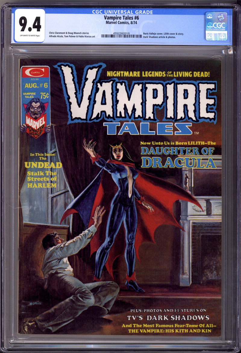 Vampire Tales 6 CGC 9.4 (NM) (1974) 