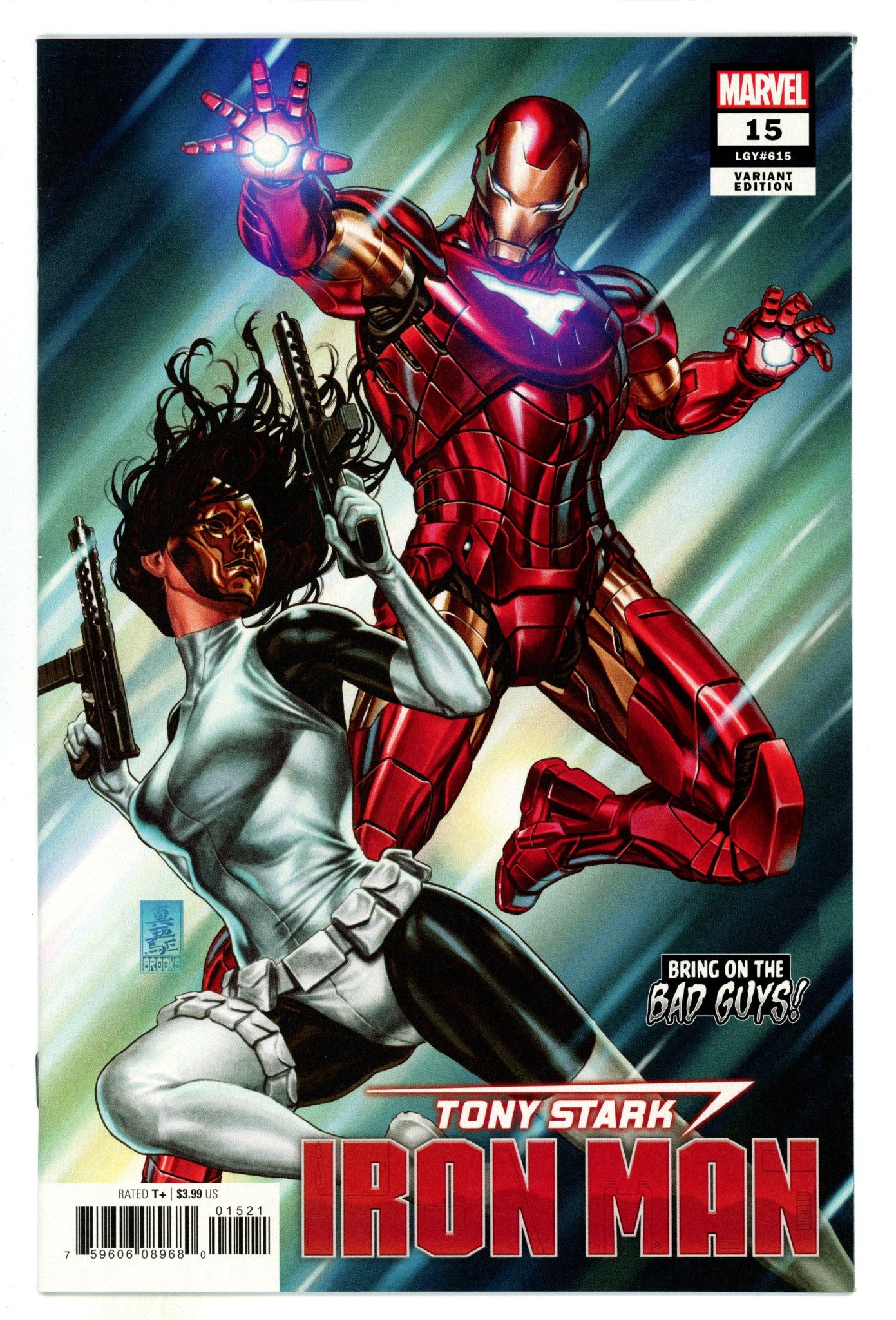 Tony Stark: Iron Man  15 (615)  High Grade  (2019) Brooks  Variant  