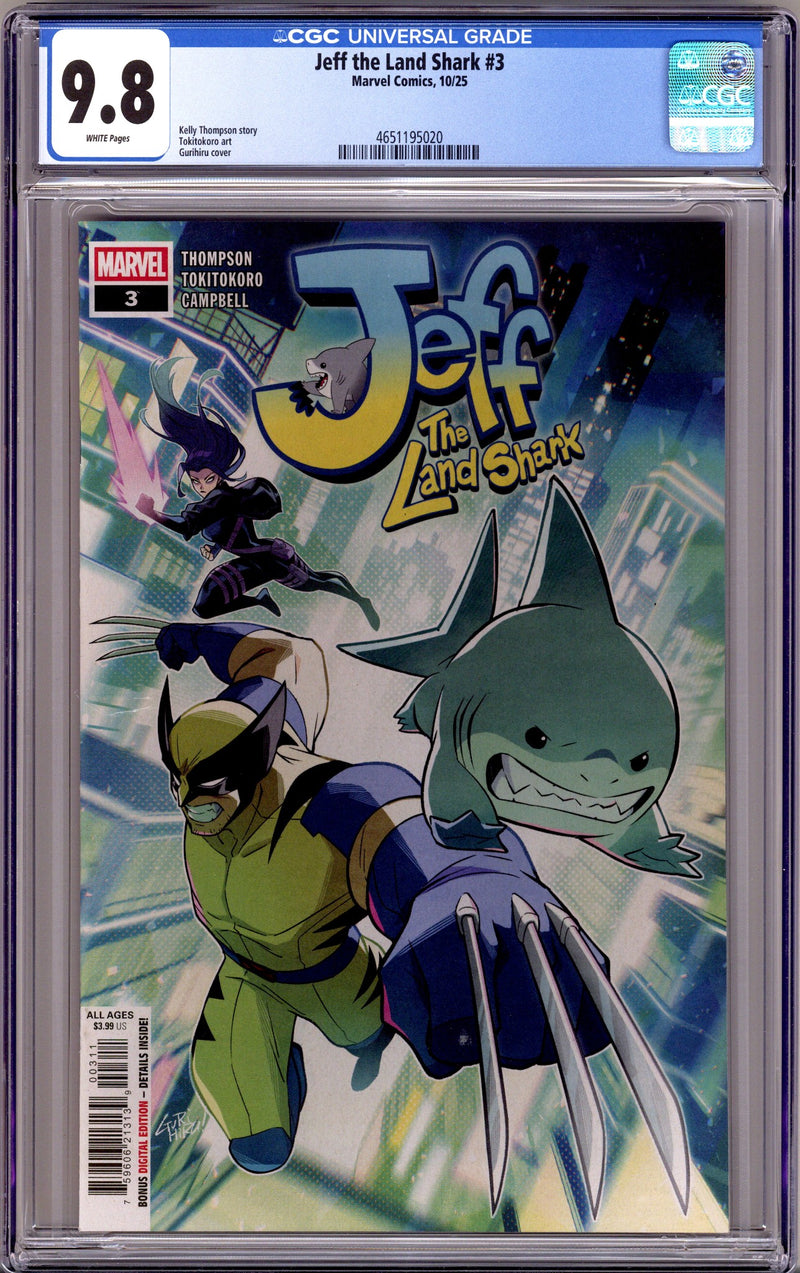 Jeff the Land Shark 3 CGC 9.8 (NM/M) (2025) 
