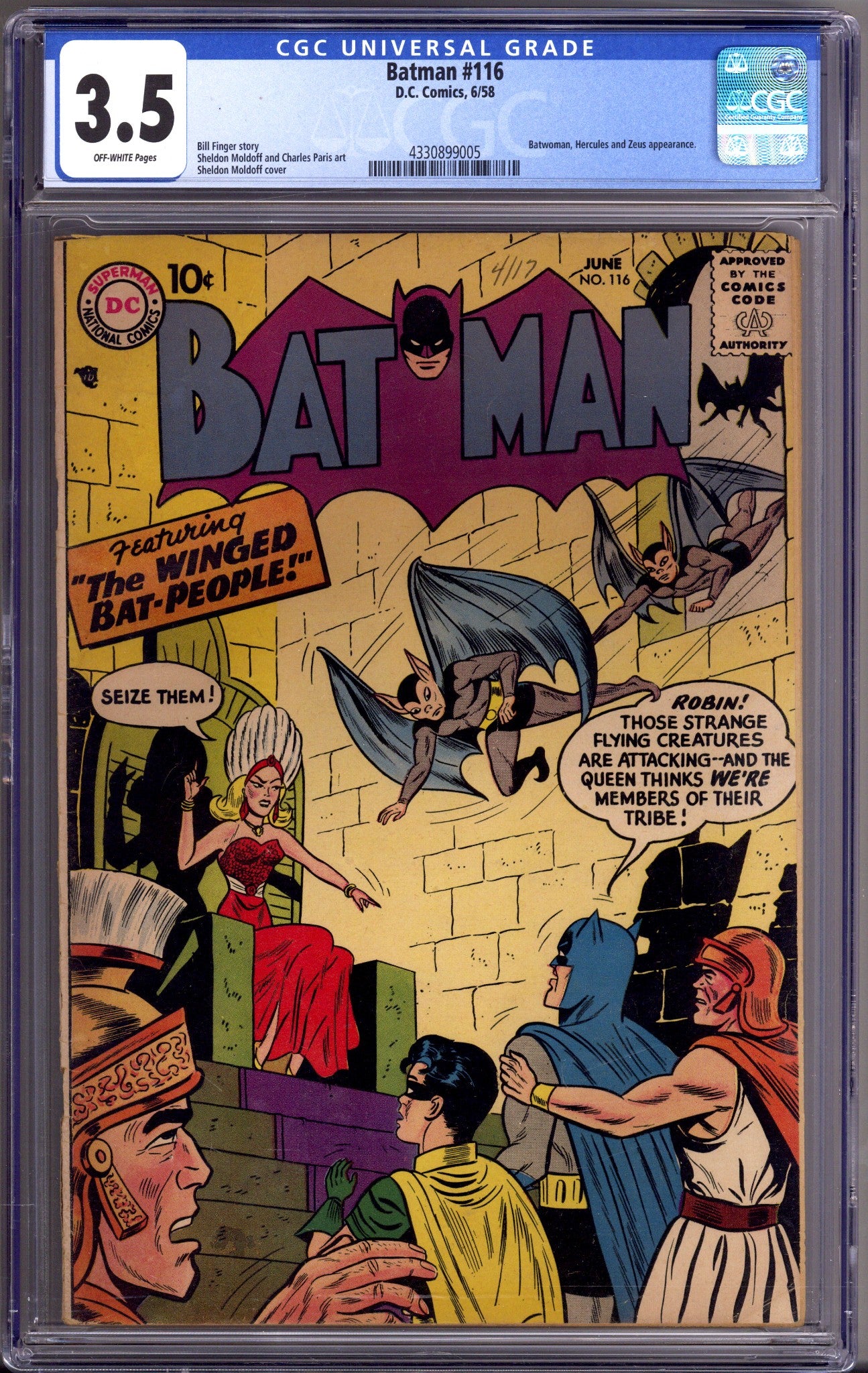 Batman Vol 1 116 CGC 3.5 (VG-) (1958) 