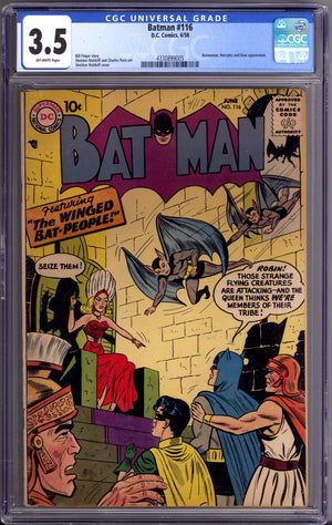 Batman Vol 1 116 CGC 3.5 (VG-) (1958)