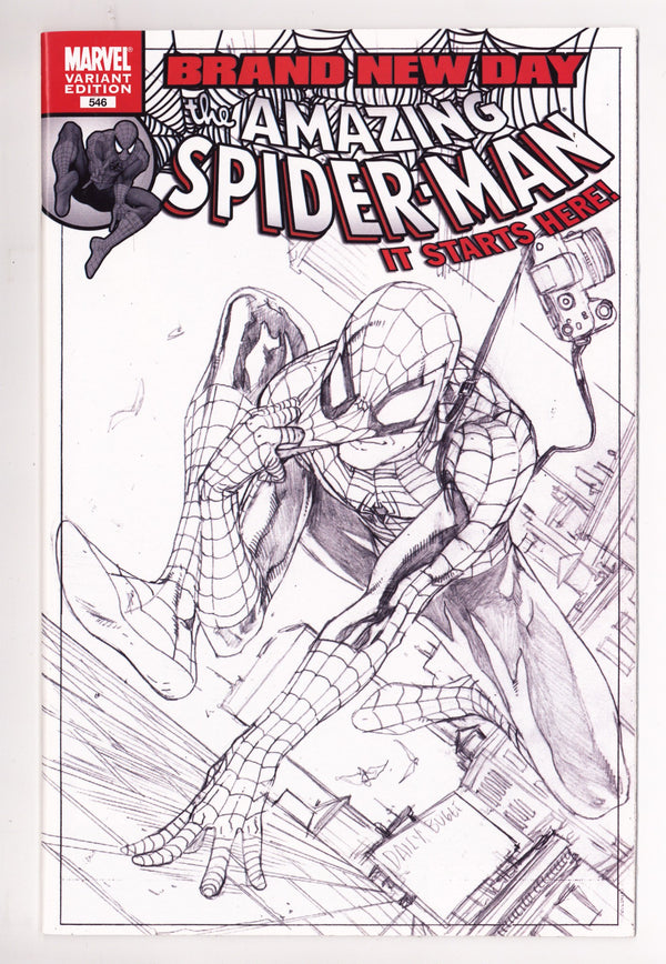 The Amazing Spider-Man Vol 2 546 VF- (7.5) (2008) McNiven Sketch Incentive Variant