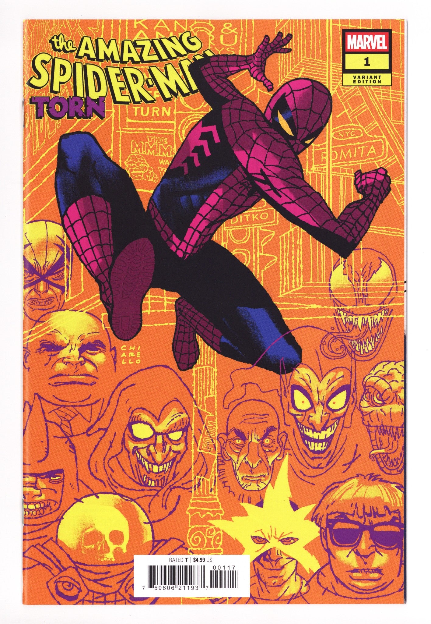 Amazing Spider-Man: Torn 1 Chiarello Incentive NM- (2025)