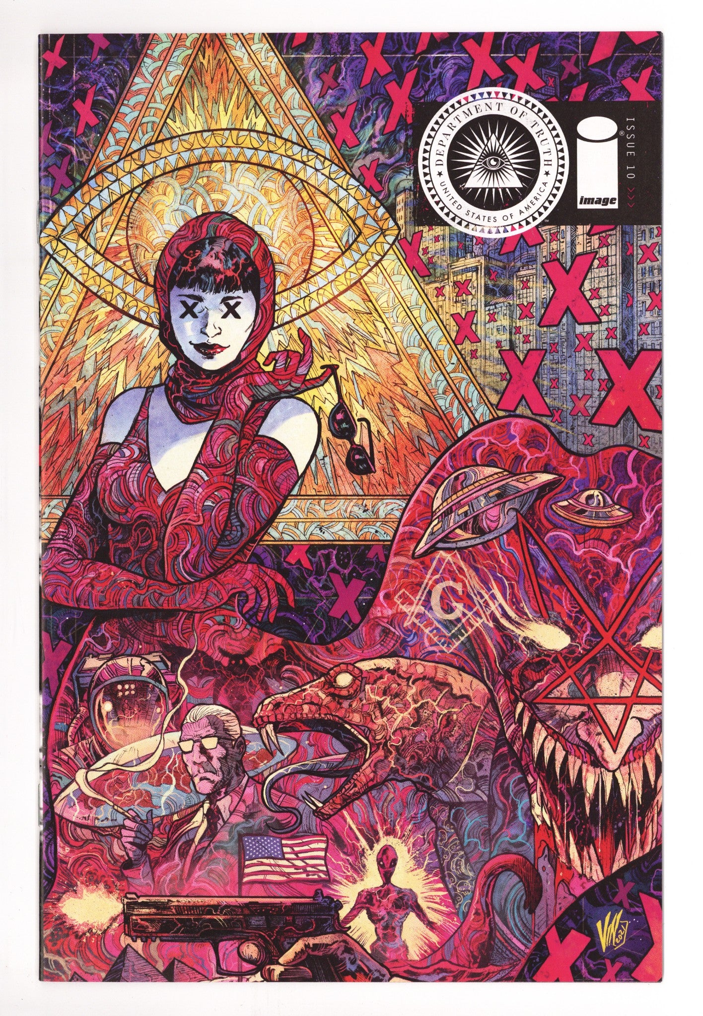 The Department of Truth 10 High Grade (2021) Riccardi Variant 