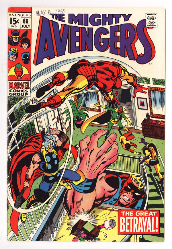 The Avengers Vol 1 66 FN+ (6.5) (1969)