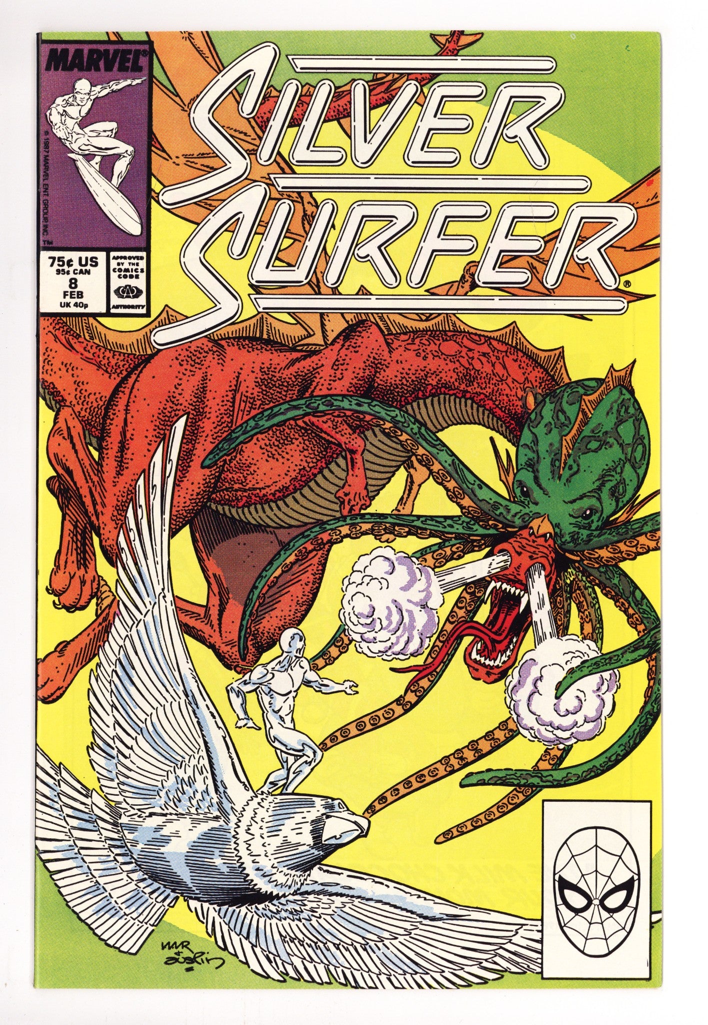 Silver Surfer Vol 3 8 High Grade (1988) 