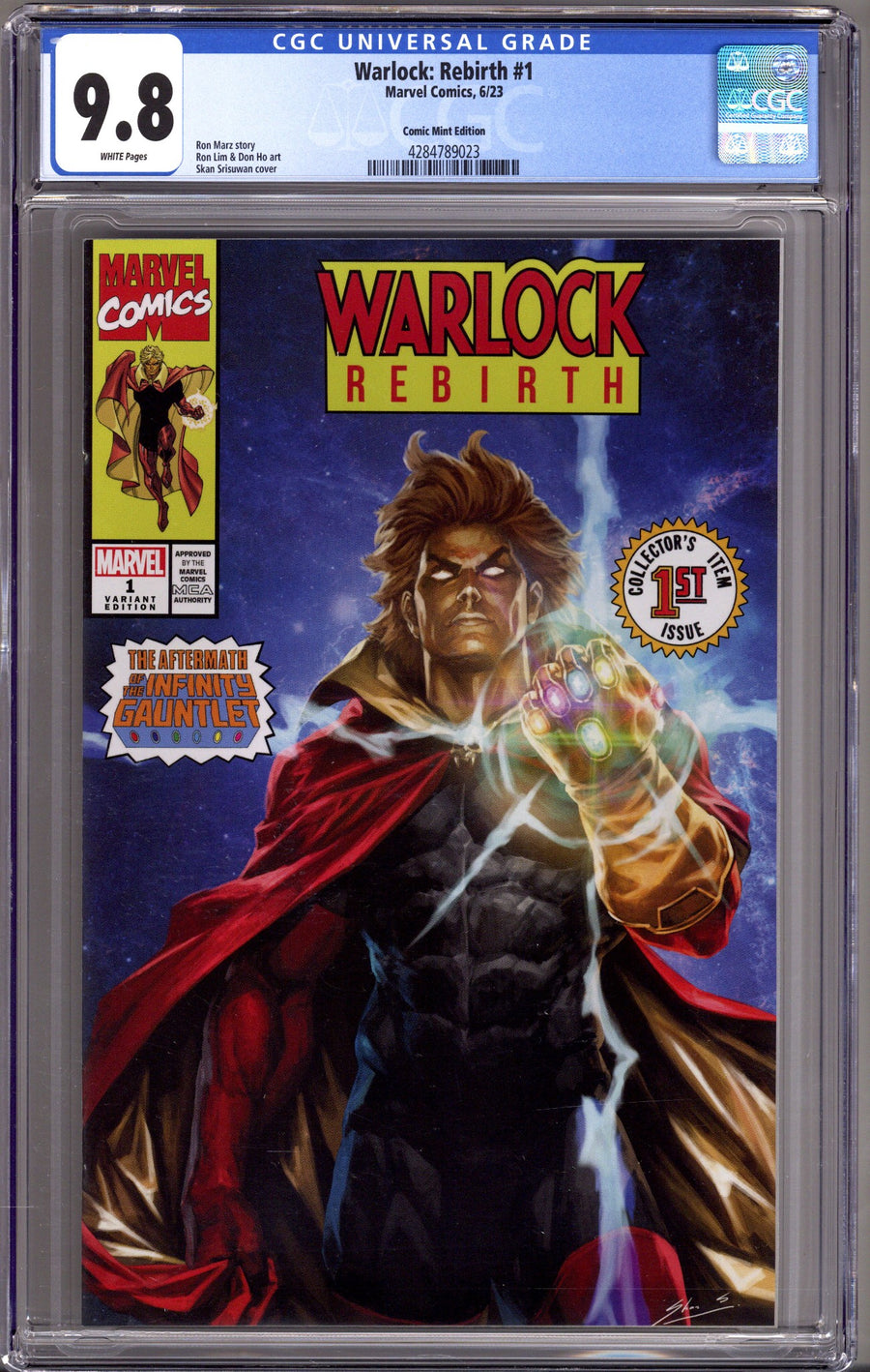 Warlock: Rebirth 1 CGC 9.8 (NM/M) (2023) Srisuwan Exclusive Variant 