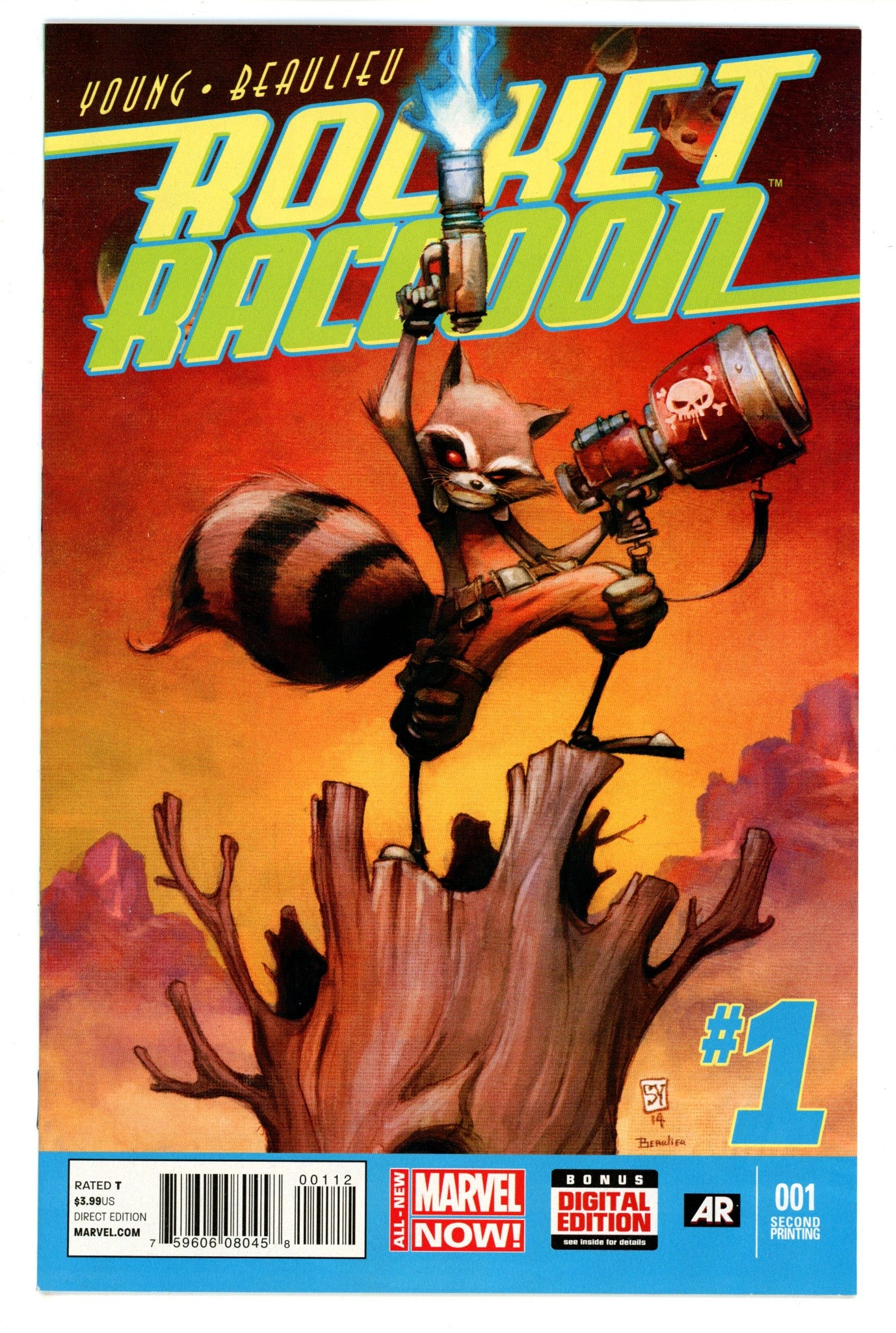 Rocket Raccoon Vol 2 1 High Grade (2014) 2nd Print 