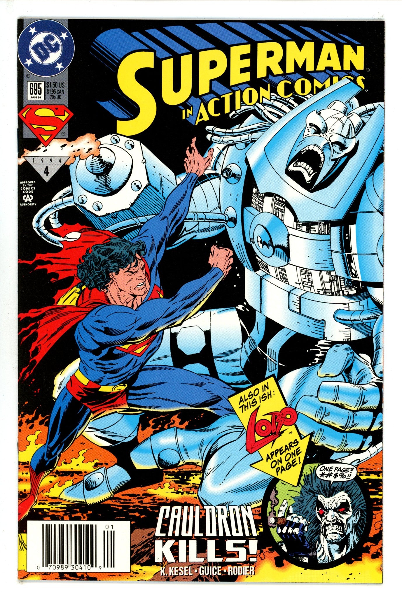 Action Comics Vol 1 695 Newsstand (1993)