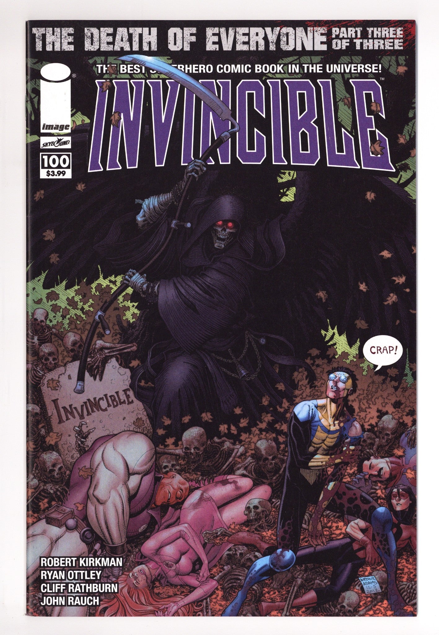 Invincible 100 VF/NM (9.0) (2013) Adams Variant 