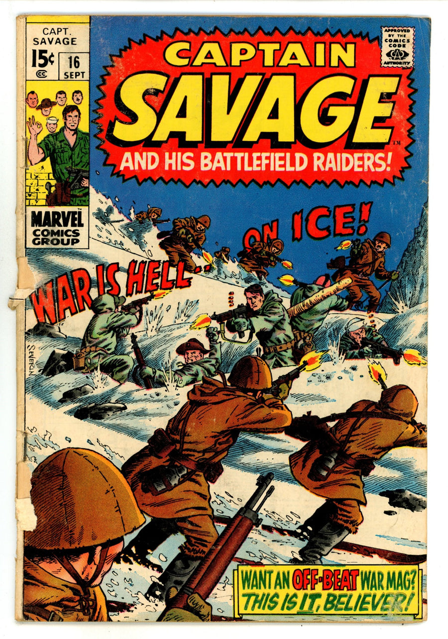 Capt. Savage and His Leatherneck Raiders 16 GD/VG (3.0) (1969) 