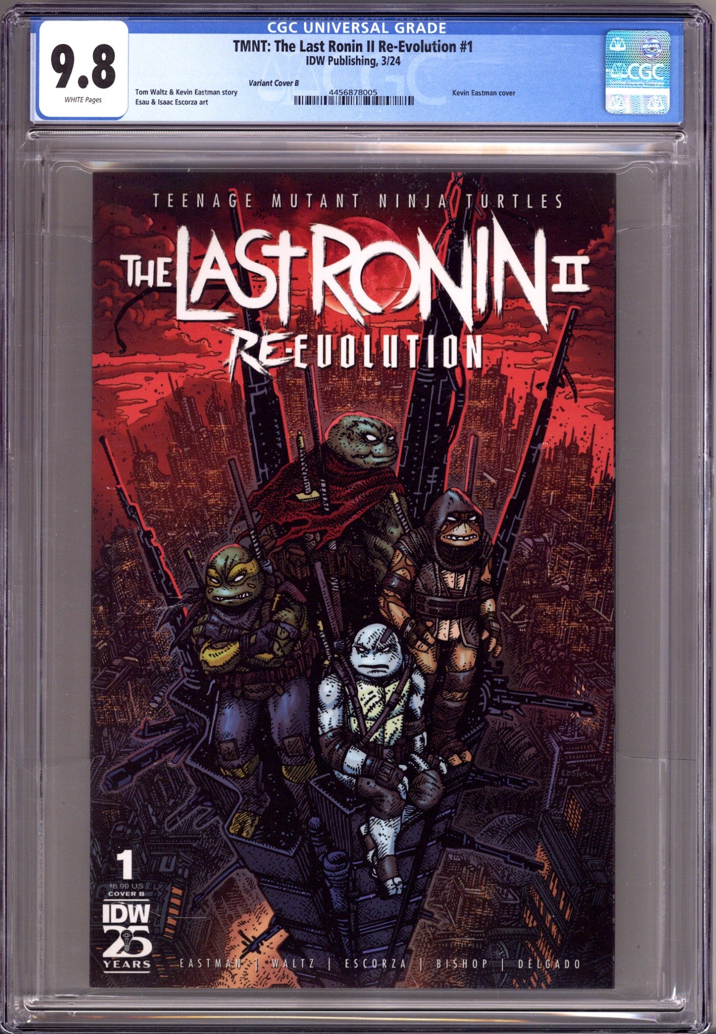 Teenage Mutant Ninja Turtles: The Last Ronin II: Re-Evolution   1 CGC 9.8 (NM/M)   (2024) Eastman     Variant  