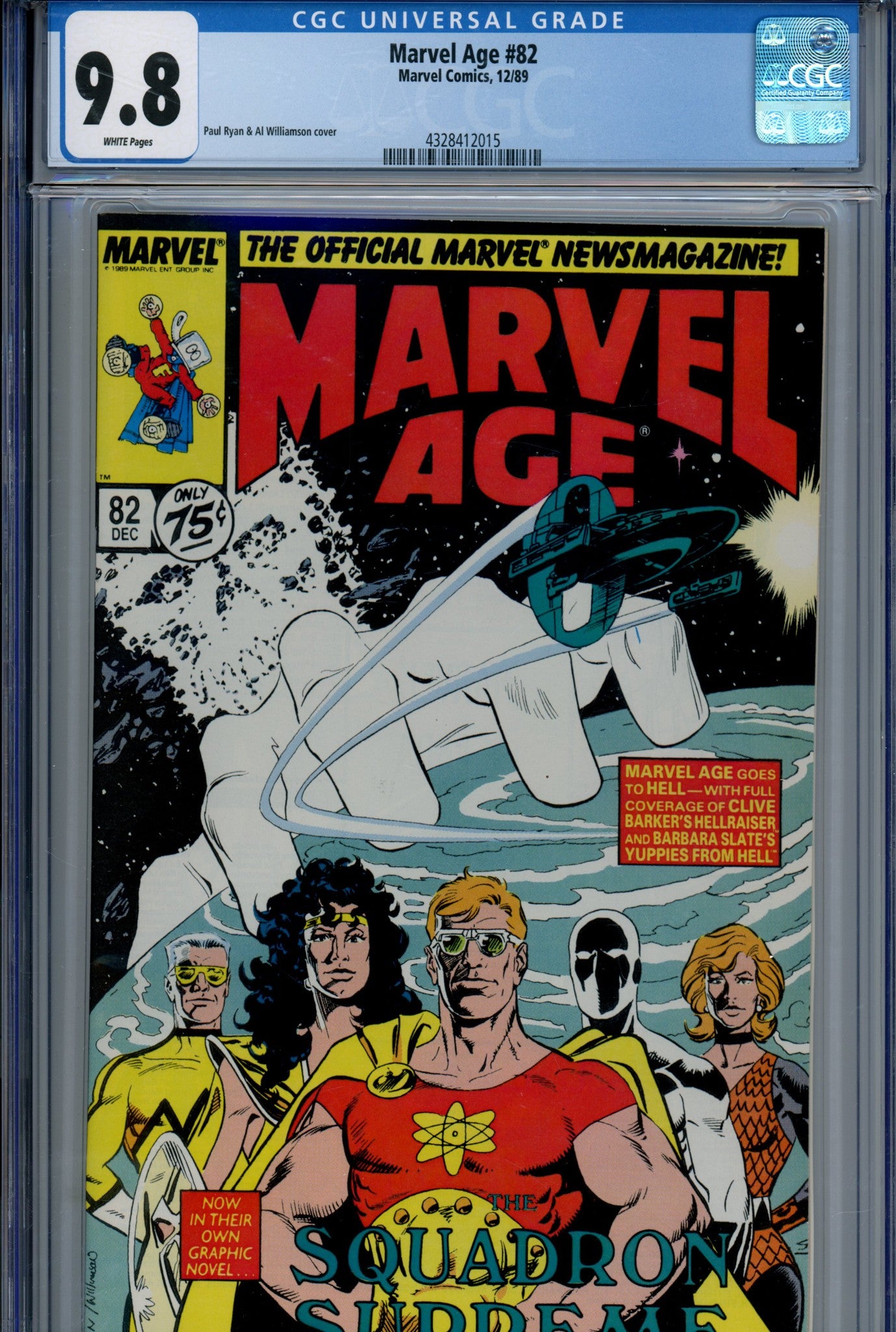 Marvel Age 82 CGC 9.8 (1989)