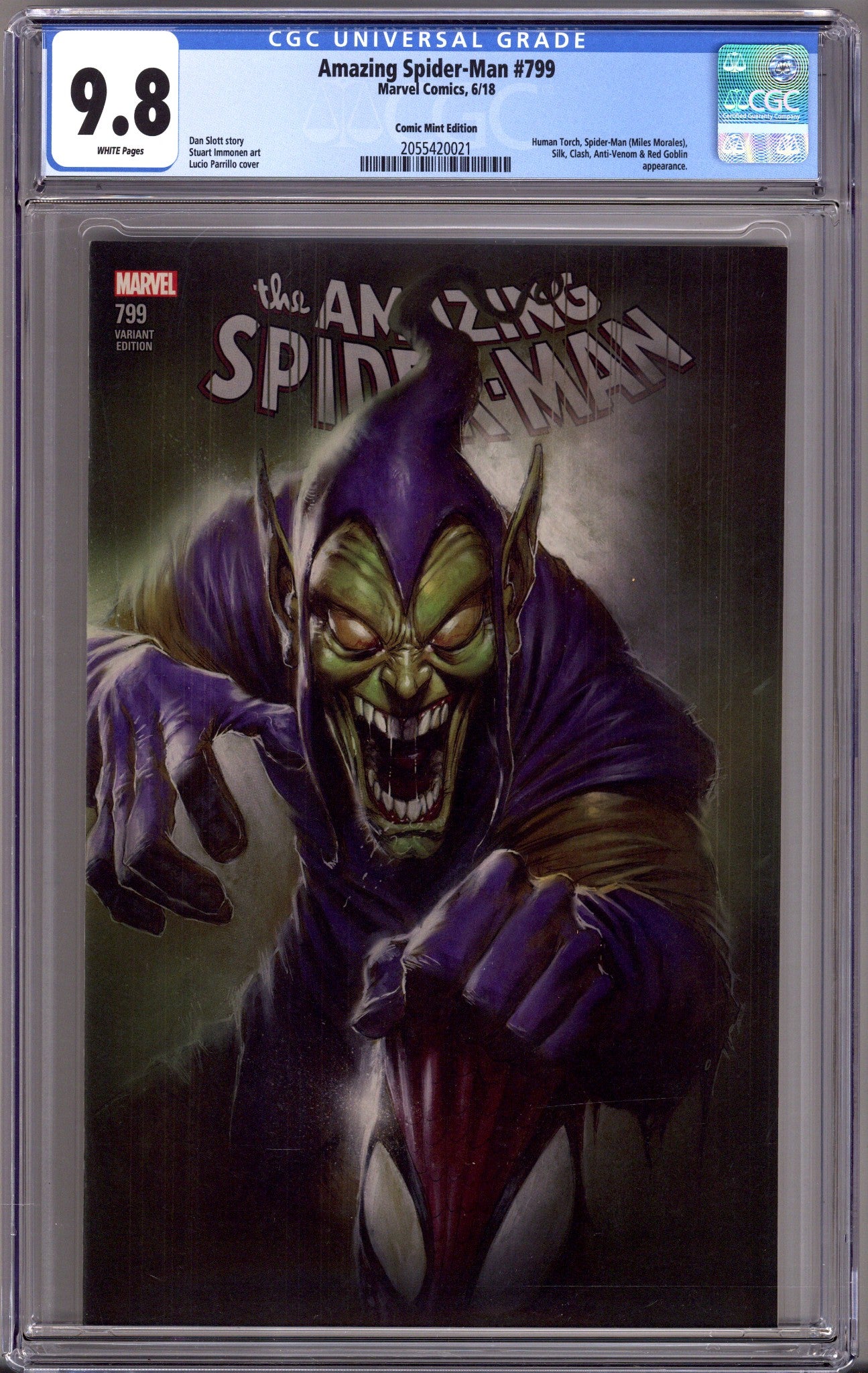 Amazing Spider-Man Vol 4 799 CGC 9.8 (NM/M)   (2018) Parrillo     Exclusive Variant  