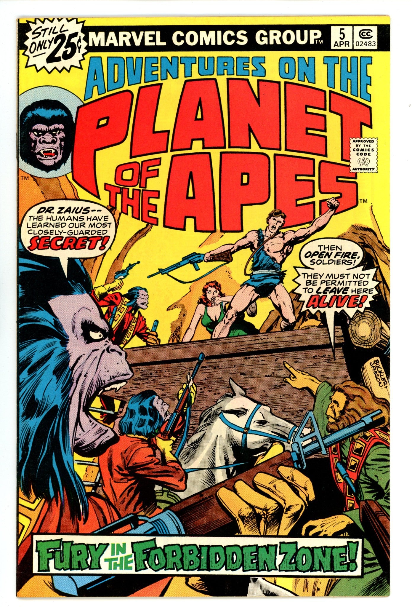 Adventures on the Planet of the Apes 5 VF- (7.5) (1976)